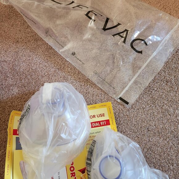 LifeVac Home & Yellow Travel Combo Kit - Portable Suction Rescue Device, First - Picture 2 of 6